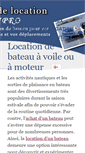 Mobile Screenshot of bateau-location.org